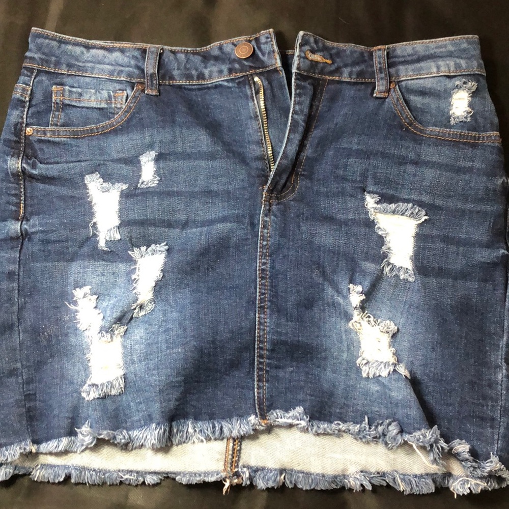 Blue jean skirt